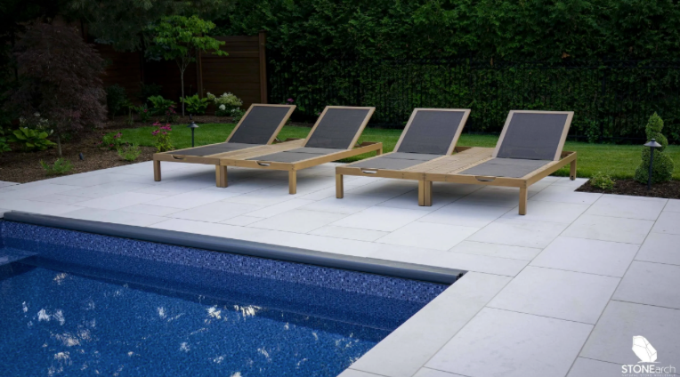 Coping - Moderna Beige Sandstone - 3 Edges Sawn, 1 Longside Rockfaced - 2"x14"x48"