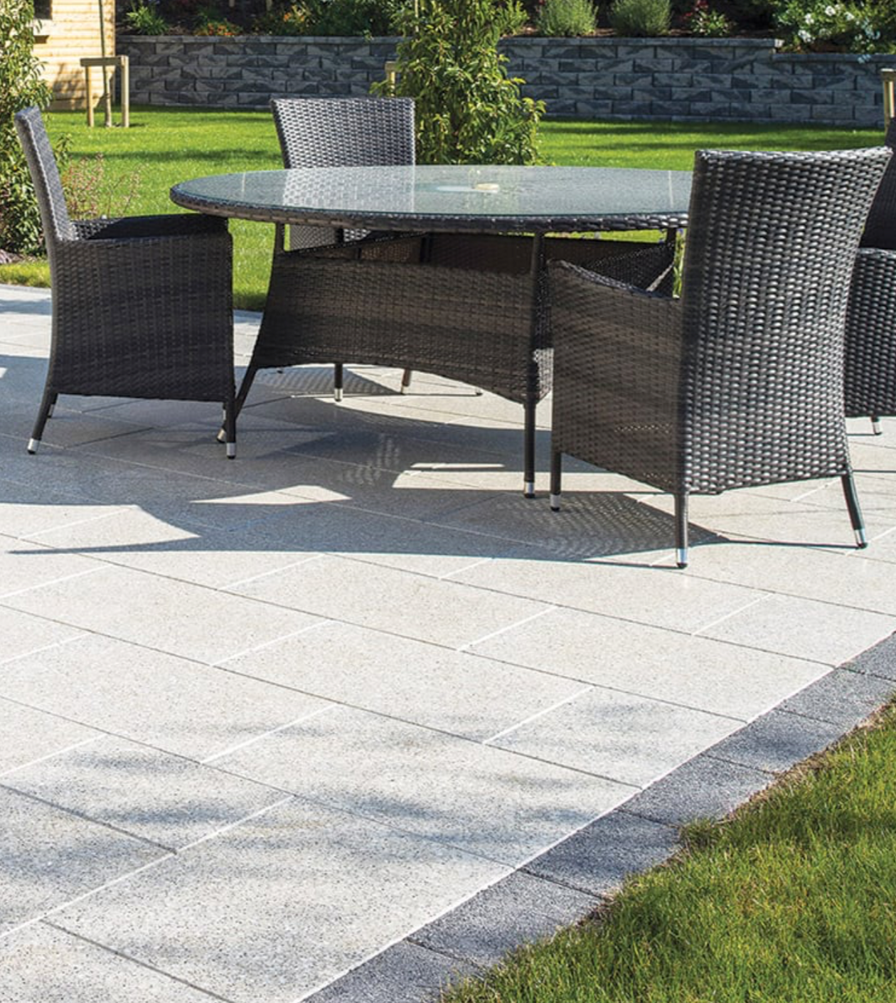 Coping - Salt N Pepper Granite - 3 Edges Sawn, 1 Longside Rockfaced - 2"x16"x72"