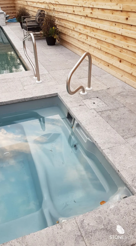Coping (Pool) - SilverValley - Bullnose - Flamed - 2"x12"x48"