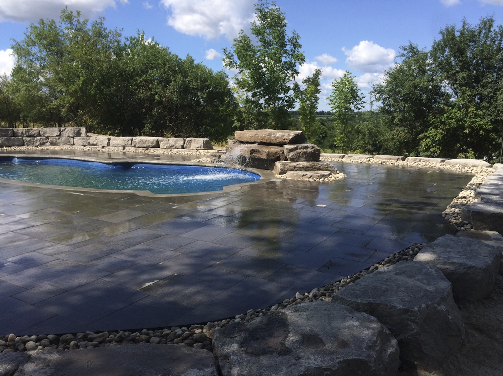 Coping - Silver Valley Limestone - 3 Edges Sawn, 1 Longside Rockfaced - 2"x14"x48"