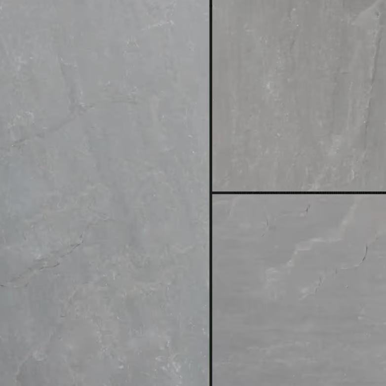 Paver (1-1/4") - Slate Gray Sandstone - Natural - Saw Cut - 1-1/4" - Combo-L