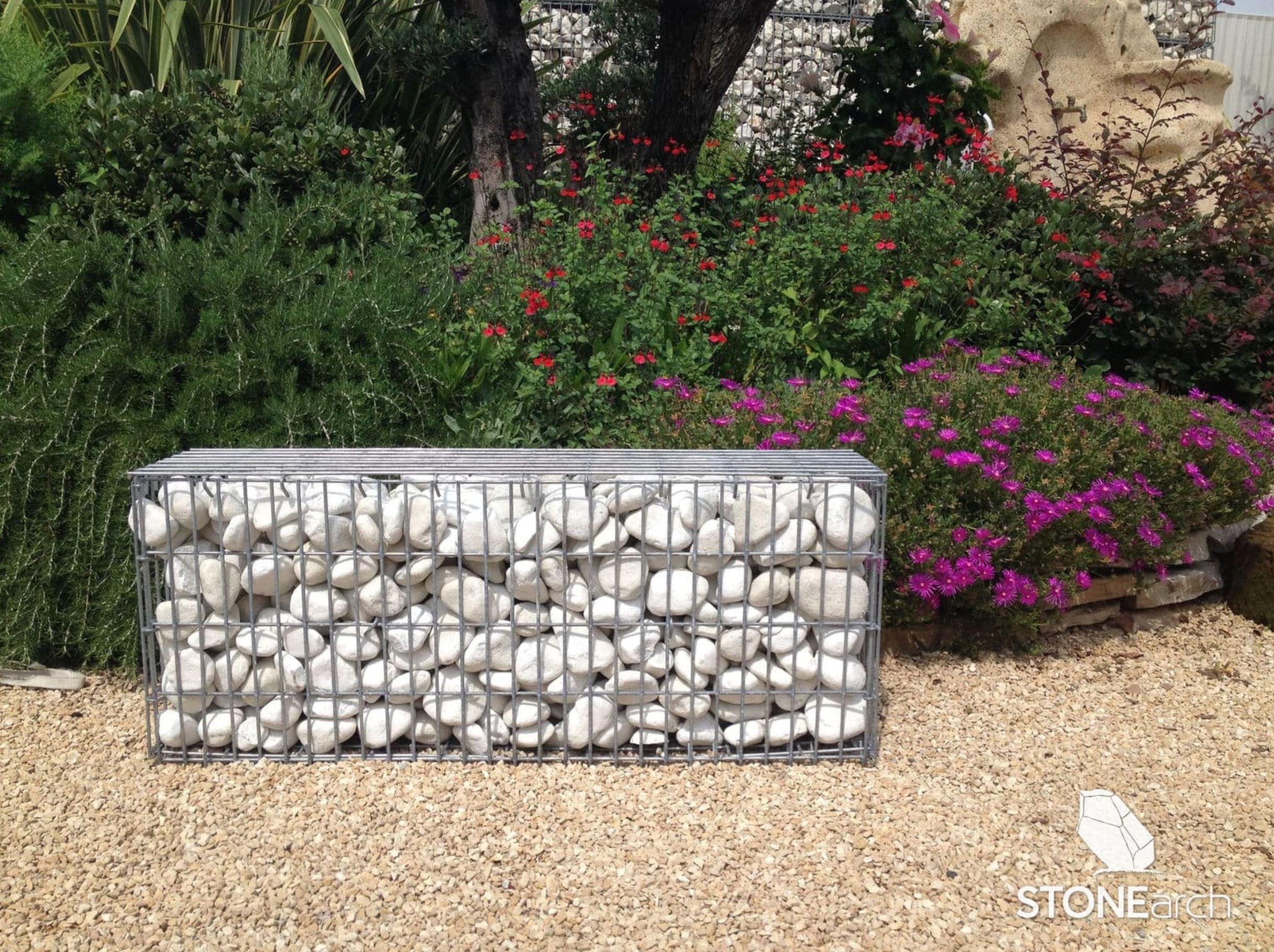 Stone Grid/Gabion Cage Baskets - C - 40x10xH20
