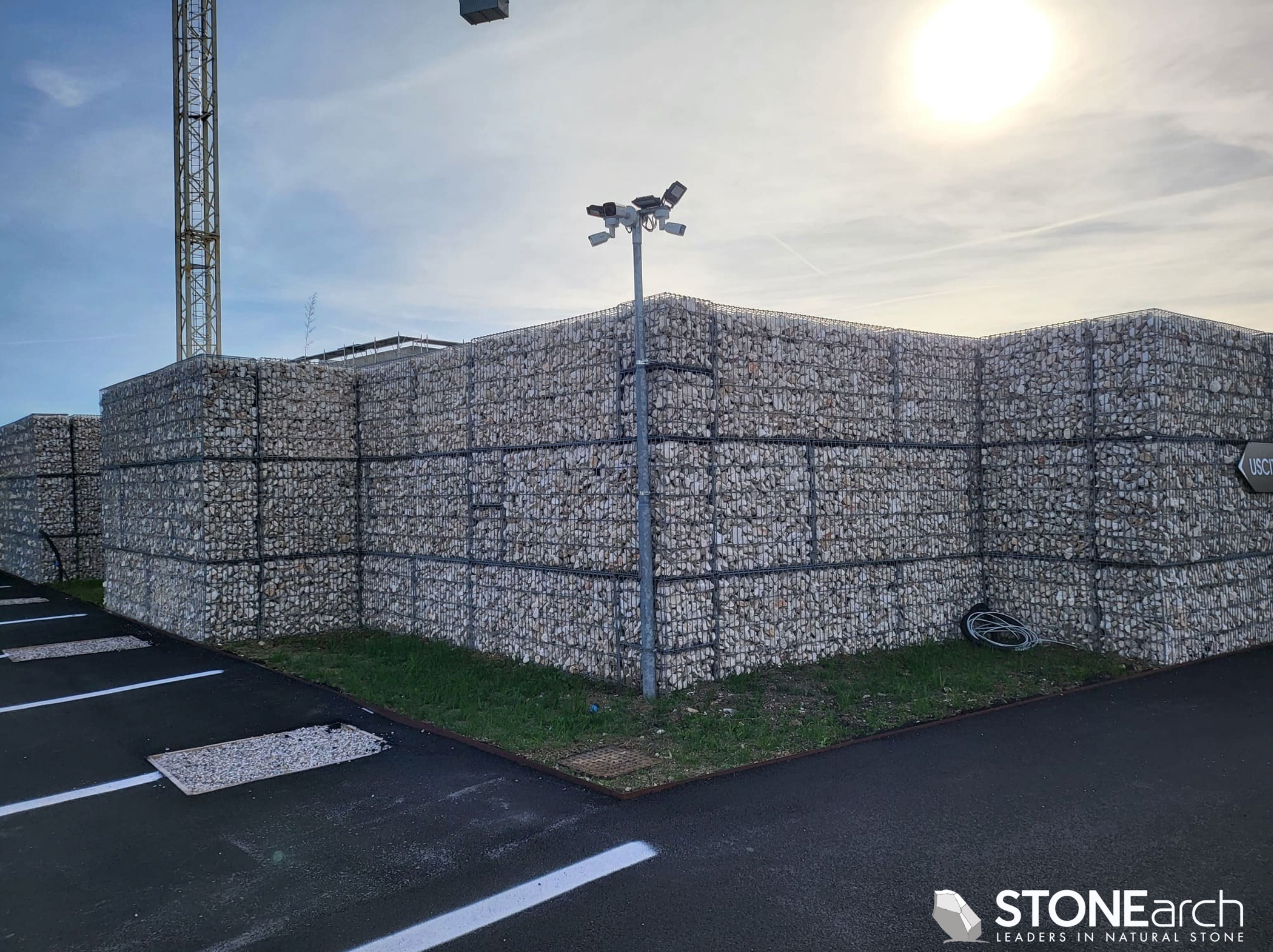 Stone Grid/Gabion Cage Baskets - C - 40x10xH20