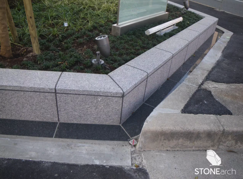 Step - WhiteStar Granite - Flamed - Rock Cut - 6"x16"x36"