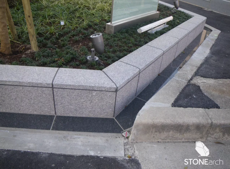Paver - WhiteStar Granite - Flamed - Saw Cut - 1-1/4"x18"x18"