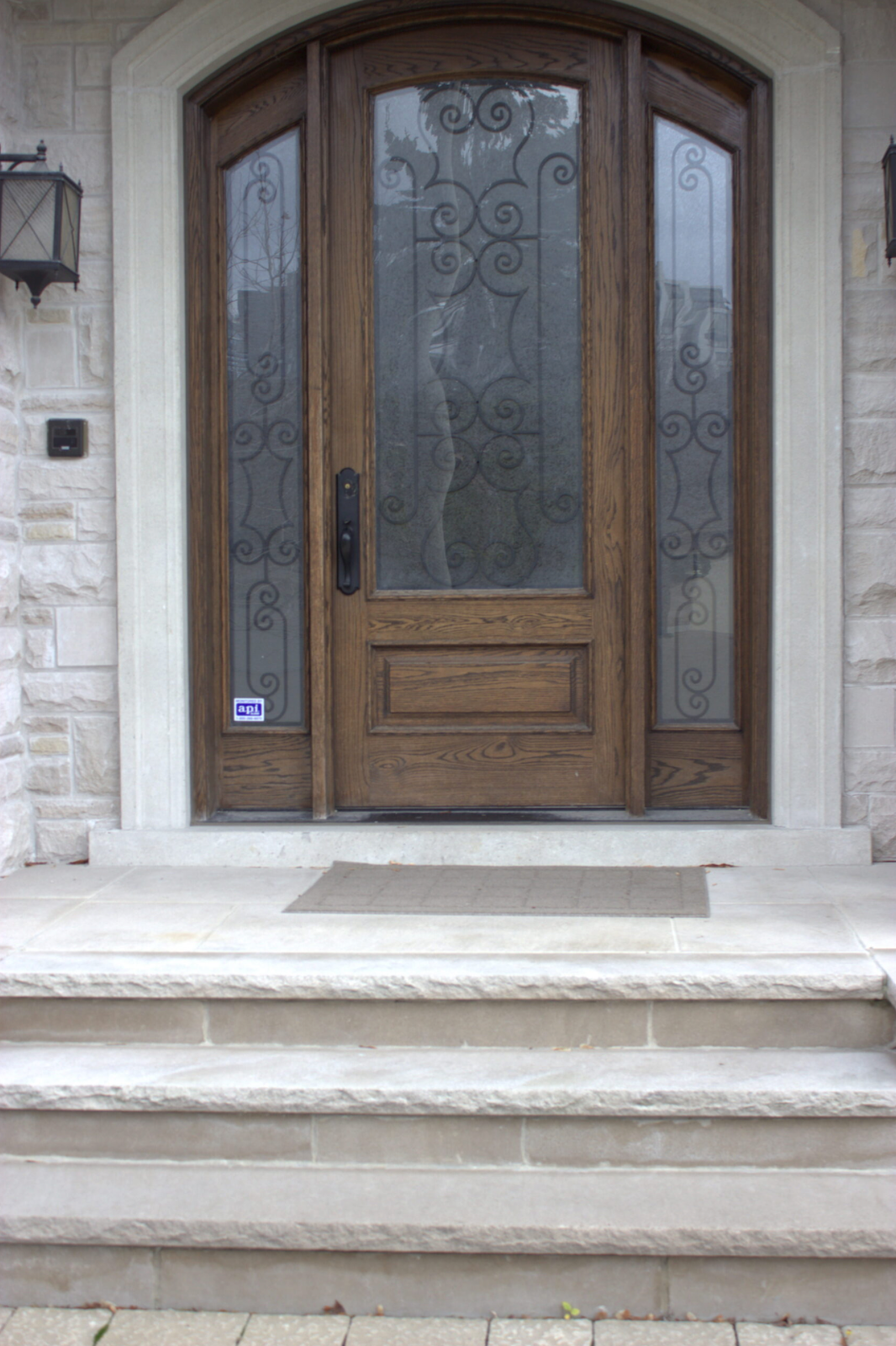 Coping - Beige Sandstone - 3 Edges Sawn, 1 Longside Rockfaced - 2"x16"x48"