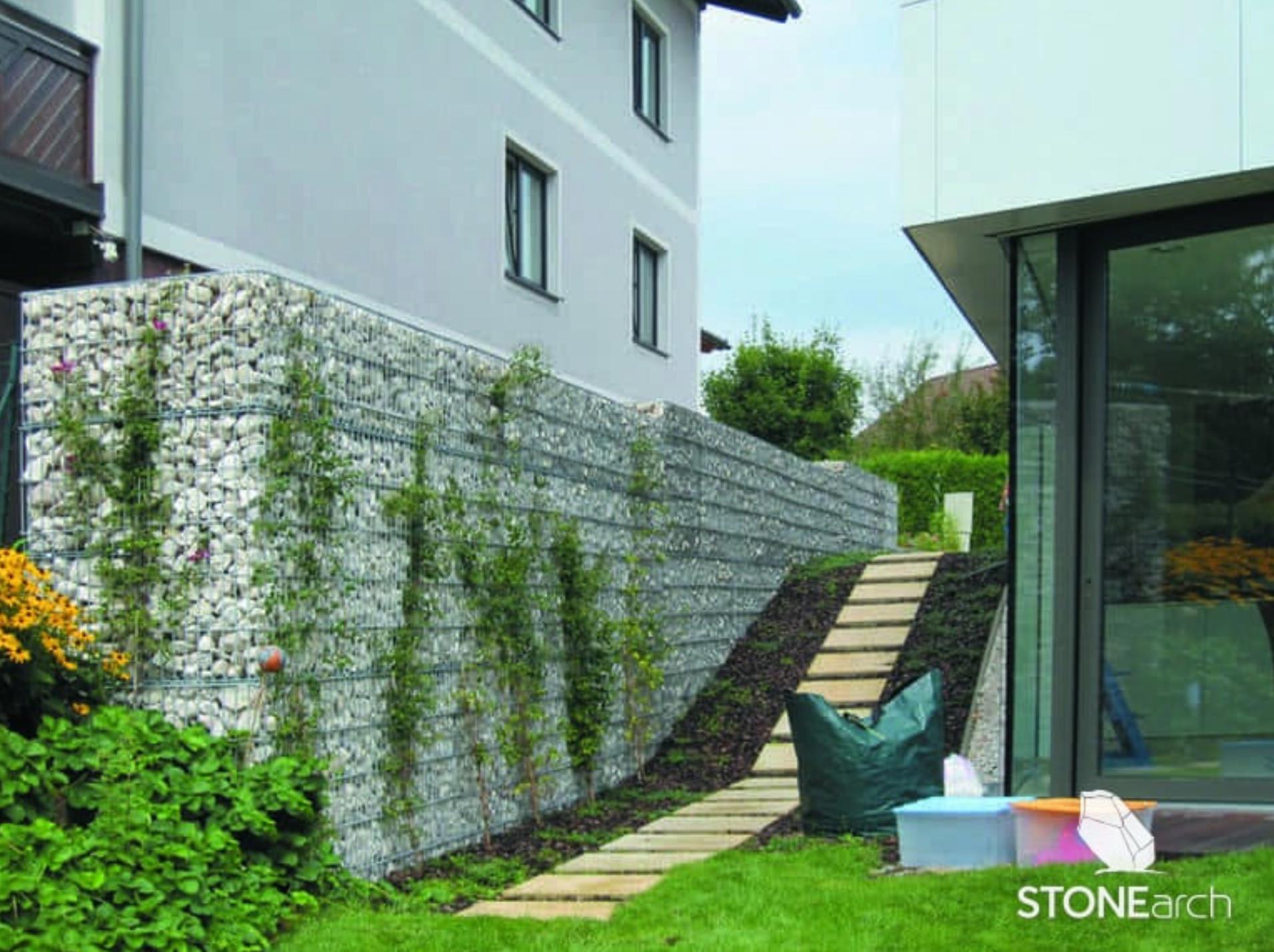 Stone Grid/Gabion Cage Baskets - A - 40x20xH20