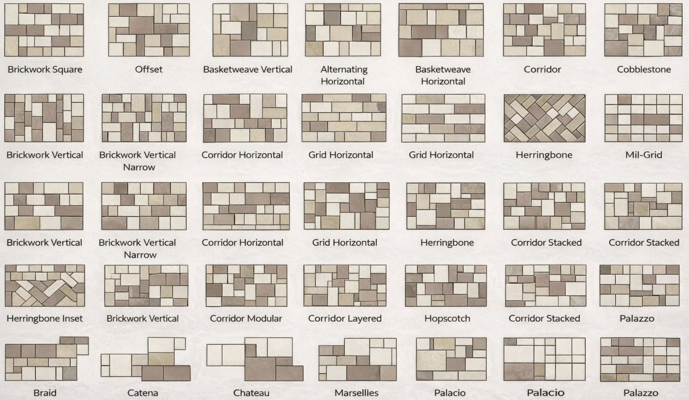 Hardscape Laying Patterns