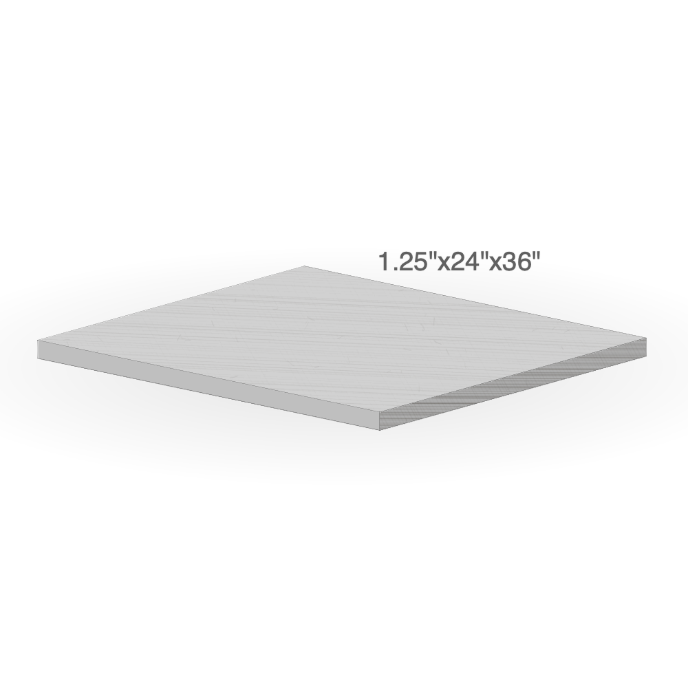 Paver - Kota Black Limestone - Natural Edges M/Cut - 1"x24"x36" sketch