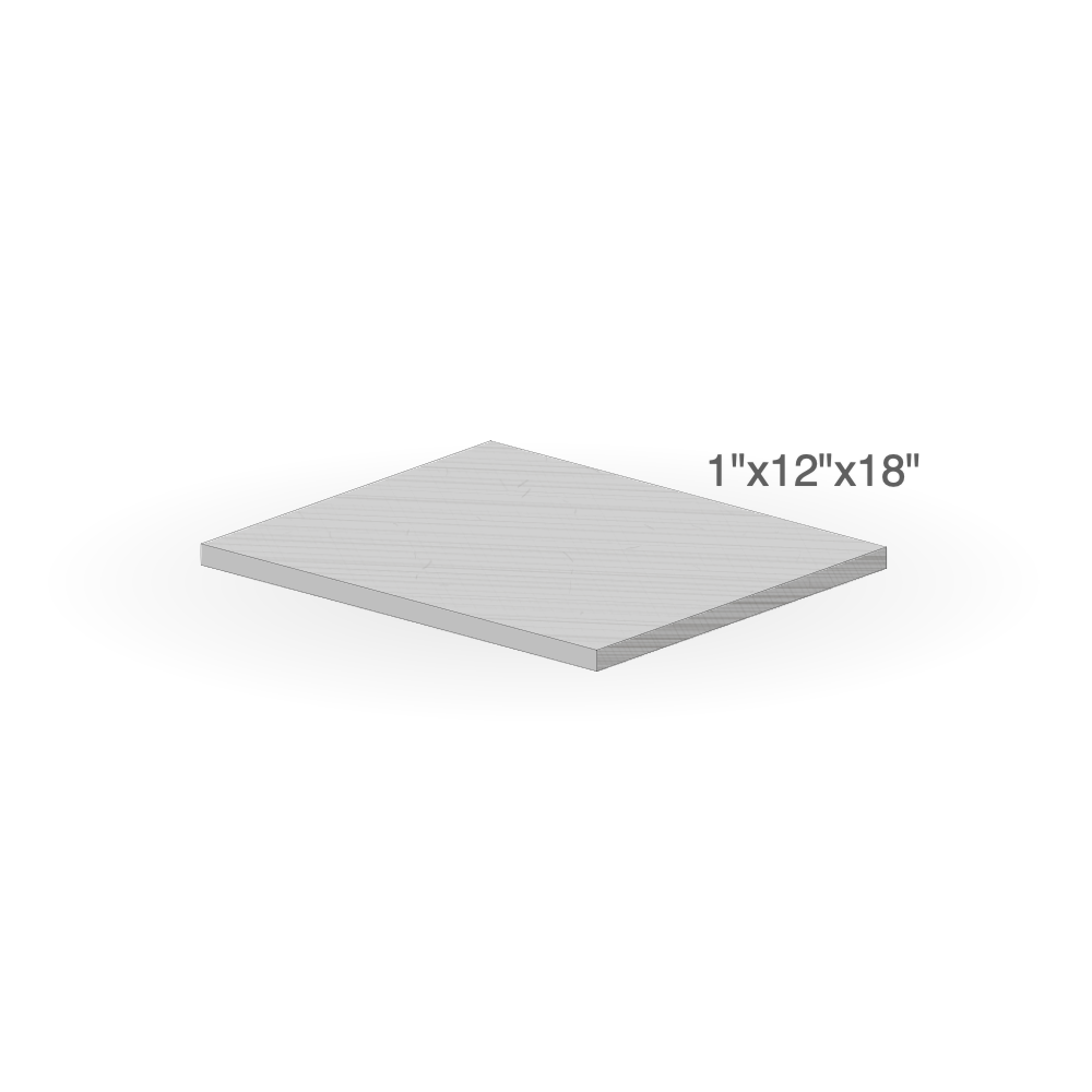 Paver - Mint Sandstone - Natural Edges M/Cut - 1"x12"x18" sketch
