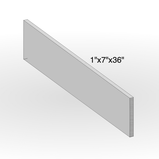 Riser - Lavender Sandstone - Natural Edges M/Cut - 1"x7"x36" sketch