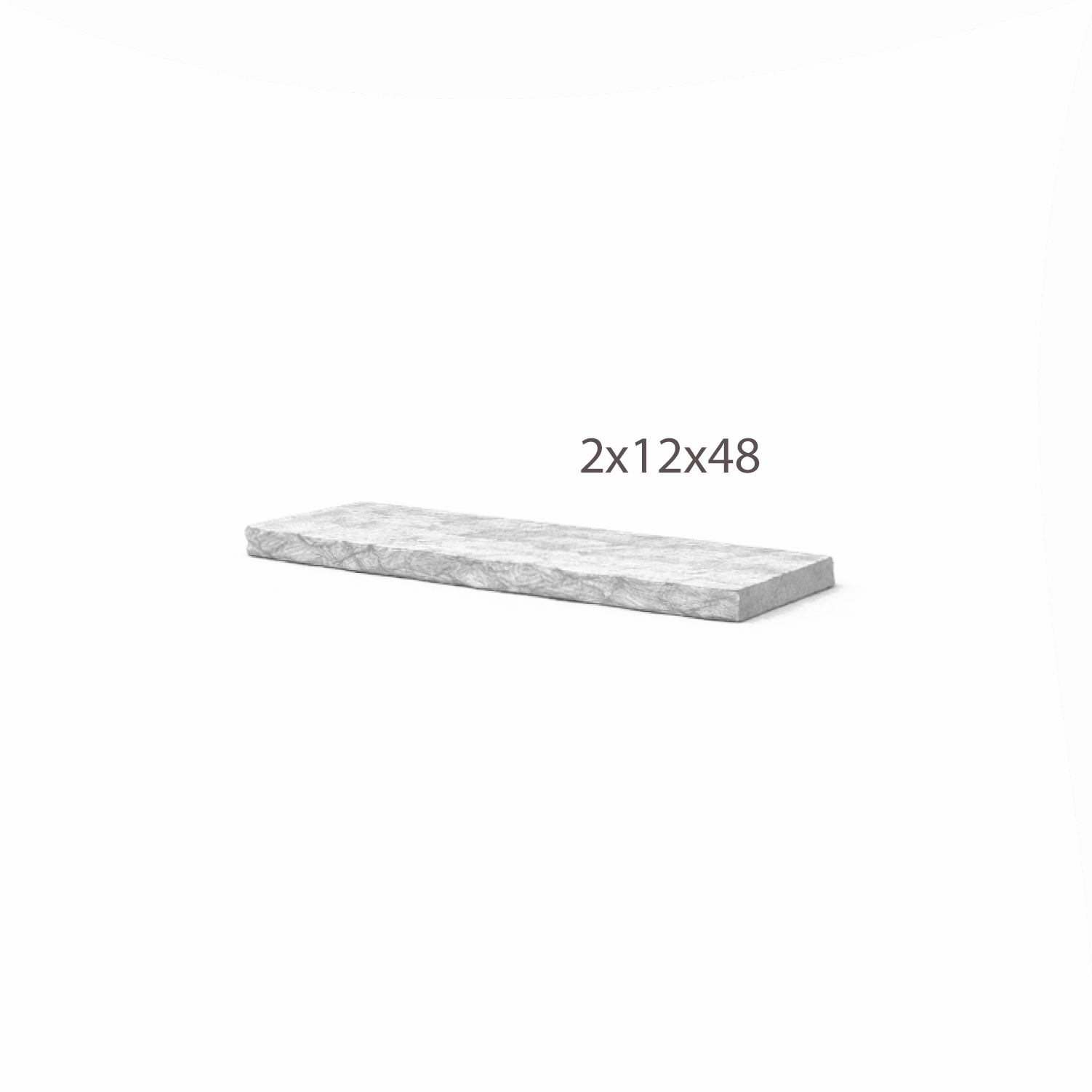 Coping - Moderna Beige Sandstone - 3 Edges Sawn, 1 Longside Rockfaced - 2"x12"x48"