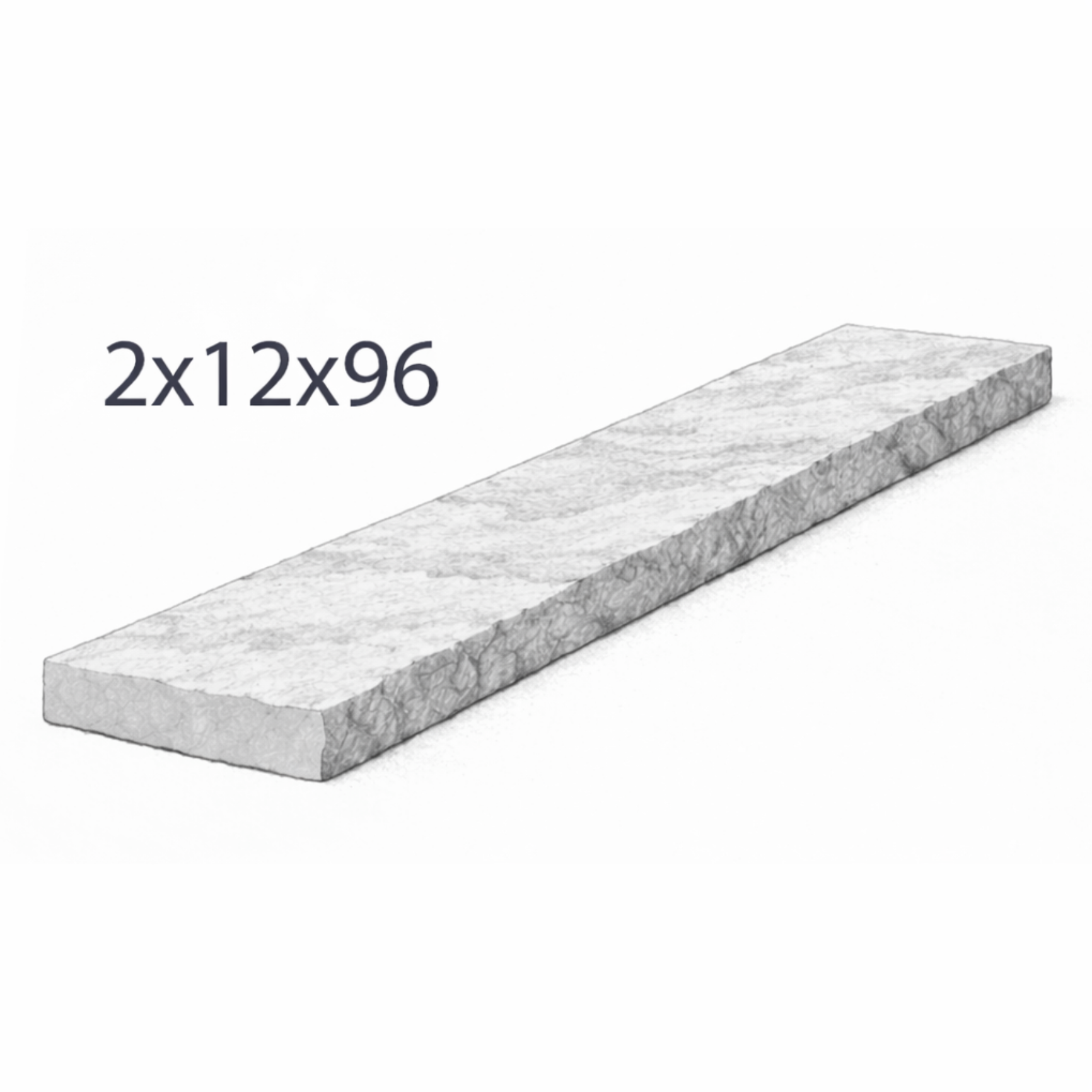 Coping - Moderna Beige Sandstone - 3 Edges Sawn, 1 Longside Rockfaced - 2"x12"x96"
