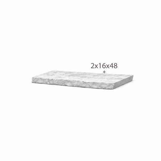 Coping - Slate Gray Sandstone - Natural - Rock Cut - 2"x16"x48" sketch