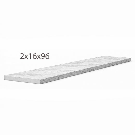Coping - Mid Grey Sandstone - 3 Edges Sawn, 1 Longside Rockfaced - 2"x16"x96" sketch
