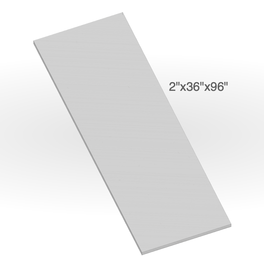 Jumbo Slab - Onyx Black Granite - Flamed - 4 Edge Straight - 2"x36"x96" sketch