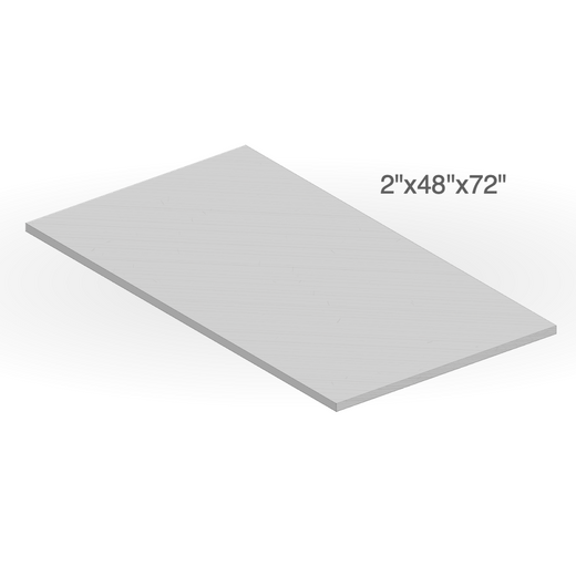 Jumbo Slab - Onyx Black Granite - Flamed - 4 Edge Straight - 2"x48"x72" sketch