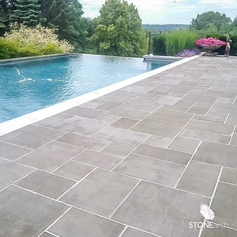 Coping (Wall - SC) - Carbon Basalt - Flamed - Saw Cut - 2"x14"x48"