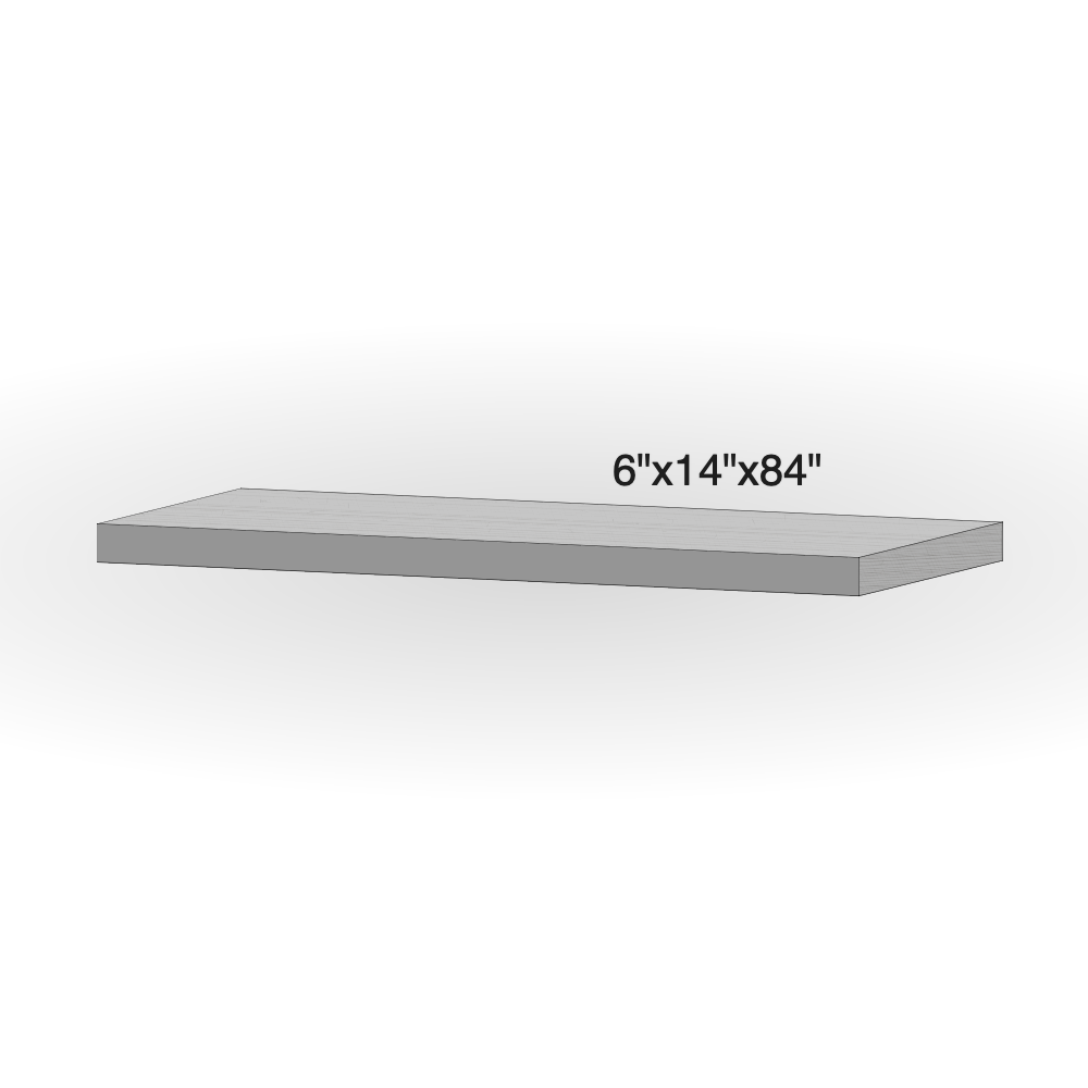 Step - Silver Grey Granite - 3 Edges Rockfaced, 1 Longside Sawn - 6"x14"x84" - Extra Large sketch
