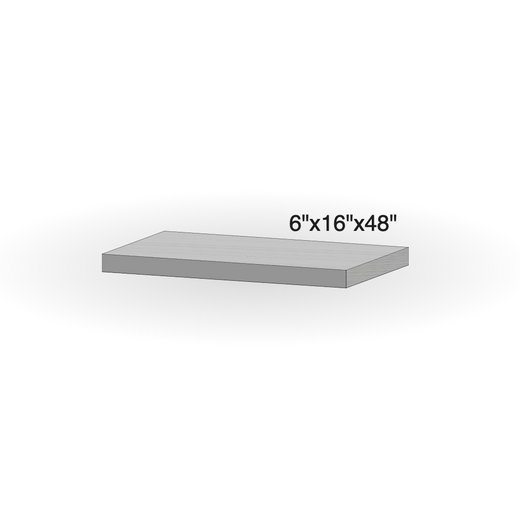 Step - Slate Grey Sandstone - 3 Edges Rock Face, 1 Longside Sawn - 6"x16"x48" sketch