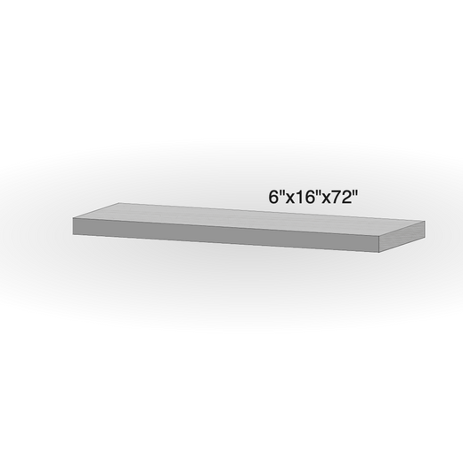 Step - Gray Granite - Flamed - Rock Cut - 6"x16"x72" sketch