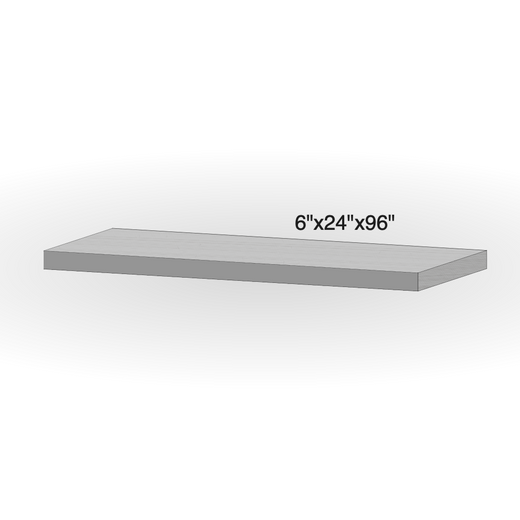 Step - Silver Grey Granite - 3 Edges Rockfaced, 1 Longside Sawn - 6"x24"x96" - Extra Large sketch