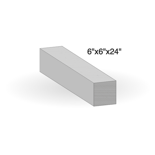 Curb - Black Limestone - Natural - Rock Cut - 6"x6"x24"(24pcs) sketch