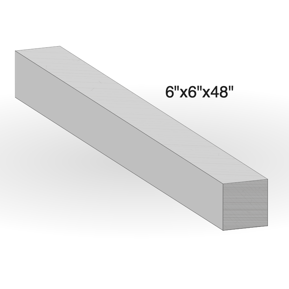 Curb - Salt N Pepper Granite - 2 Long Sides Rockfaced - 6"x6"x48" sketch