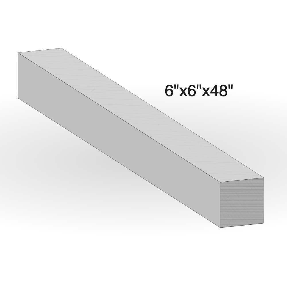 Curb - Grey Sandstone - Curb - 6"x6"x48" sketch