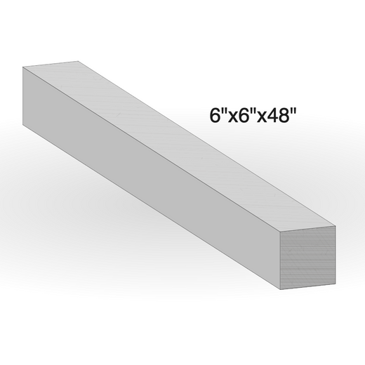 Curb - Grey Sandstone - Curb - 6"x6"x48" sketch
