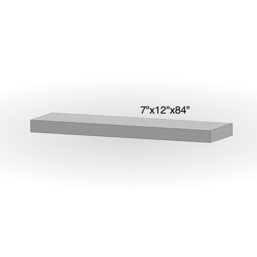 Step - Silver Grey Granite - 3 Edges Rockfaced, 1 Longside Sawn - 7"x12"x84" - Extra Large sketch