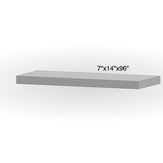 Step - Slate Grey Sandstone - 3 Edges Rockfaced, 1 Longside Sawn - 7"x14"x96" - Extra Large sketch