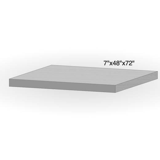 Step - Grey Sandstone - 3 Edges Rockfaced, 1 Longside Sawn - 7"x48"x72" sketch