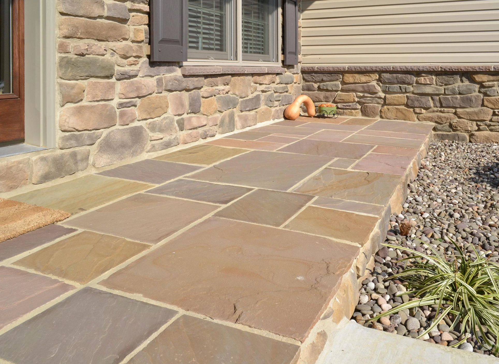 Coping - Autumn Brown - 3 Edges Sawn, 1 Long Rock Face - 2"x6'x12"