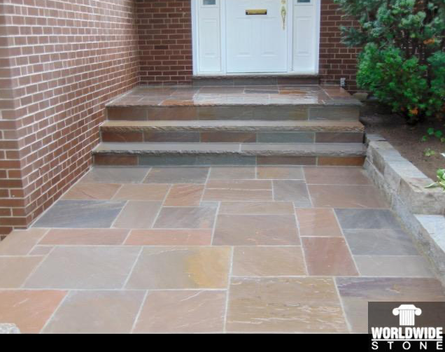 Coping - Autumn Brown - 3 Edges Sawn, 1 Long Rock Face - 2"x4'x12"