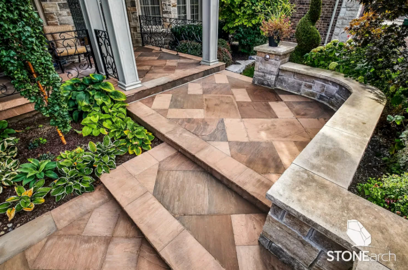 Paver - Brown Sandstone - Natural - Saw Cut - 1-1/4"x24"x36"