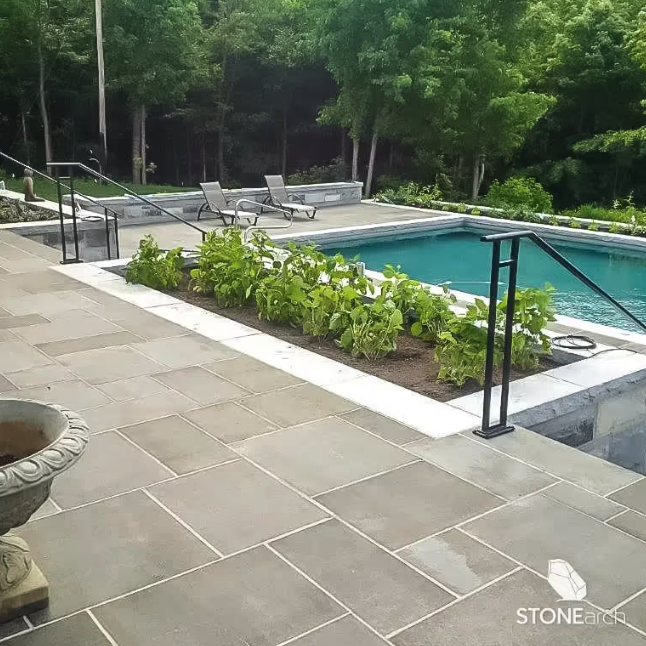 Coping - Carbon Basalt - Flamed - Rock Cut - 2"x16"x48"