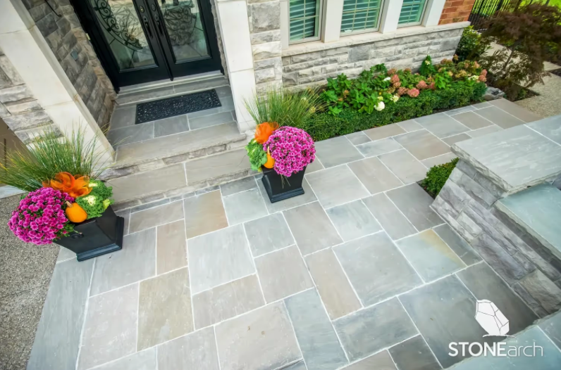 Paver (1") - Flint Sandstone - Natural - Saw Cut - 1x12x24