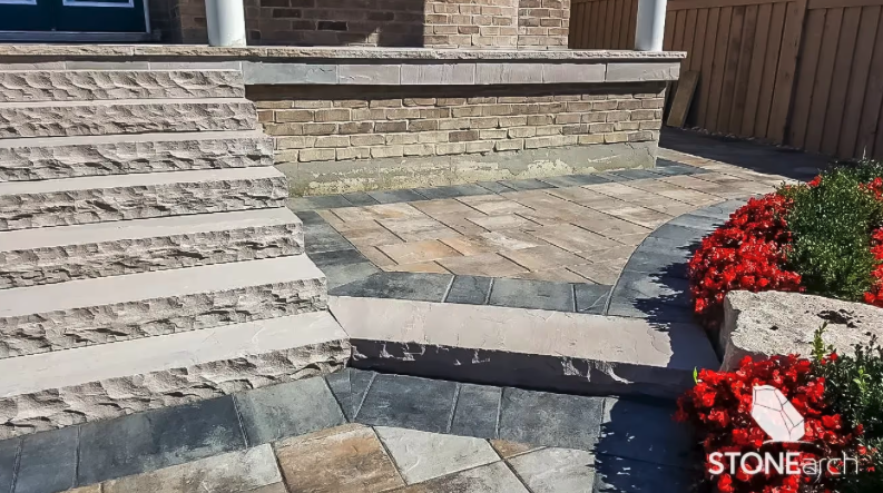 Paver (1") - Flint Sandstone - Natural - Saw Cut - 1x12x24