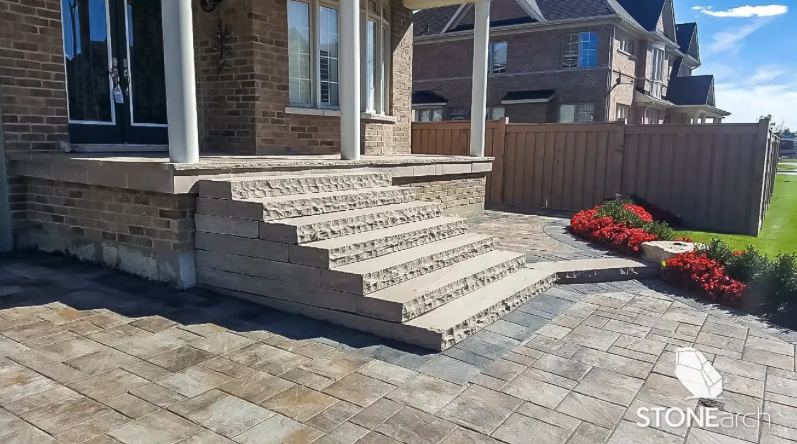 Paver (1") - Flint Sandstone - Natural - Saw Cut - 1x12x24
