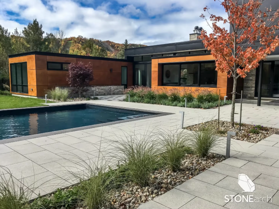 Coping (Wall - SC) - Gray Granite - Flamed - Saw Cut - 2"x14"x48"