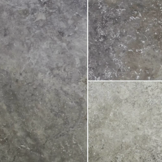 Coping - Gray Mix Travertine - Honed - Saw Cut - 2"x16"x48" swatch
