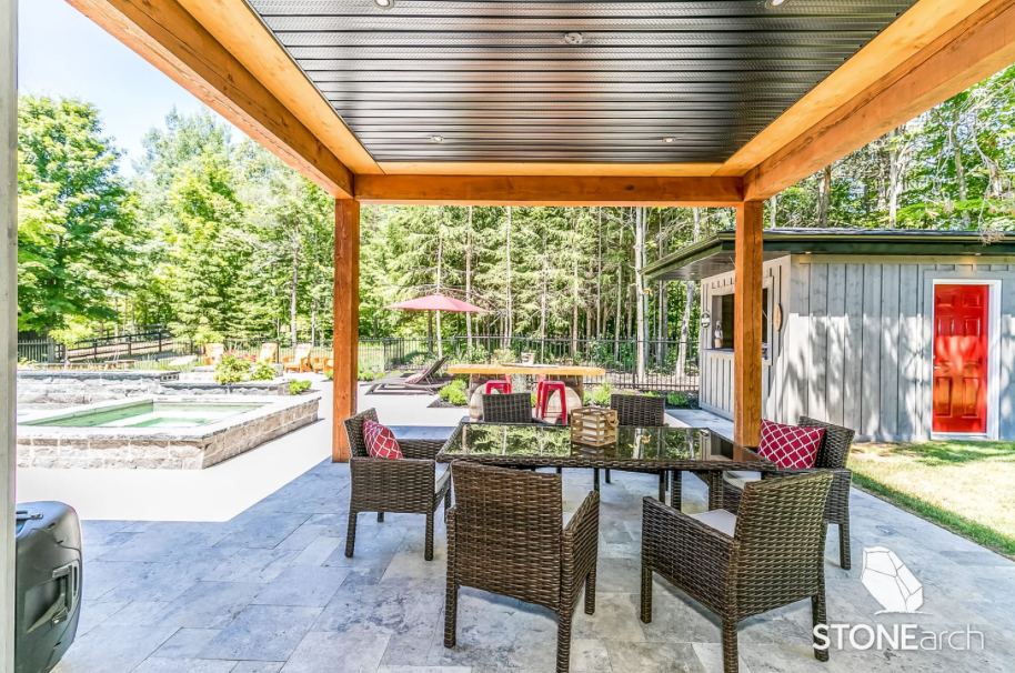 Coping  - Gray Mix Travertine - Straight Cut - 2"x14"x48"