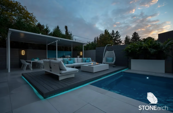 Step  - Indus Gray - Sand Blast - Saw Cut - 6"x16"x60"