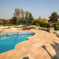 Coping - Ivory Mix Travertine - Straight Cut - 2"x12"x48" swatch
