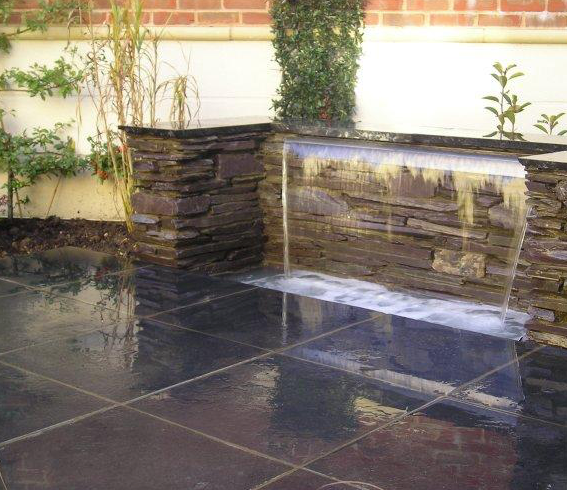 Coping - Kota Black - 3 Edges Sawn, 1 Long Rock Face - 2"x14"x60"