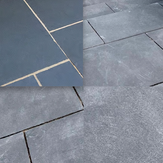 Coping - Kota Black Limestone - 3 Edges Sawn, 1 Longside Rockfaced - 2"x14"x60" swatch