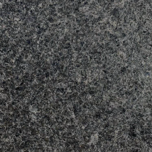 Step - Onyx Black Granite - Flamed - 3 Edge Straight - 6"x16"x60" swatch