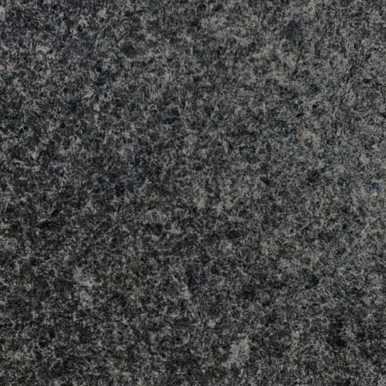 Step - Onyx Black Granite - Flamed - 3 Edge Straight - 6"x16"x72" swatch