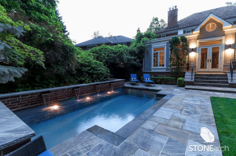 Coping  - Saga Sandstone - Natural - Rock Cut - 2"x16"x48"